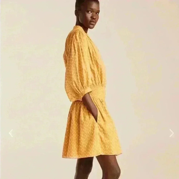 Rebecca Taylor “IKAT” Shirt Dress In Marigold Size Large New With Tags! - Picture 4 of 11